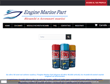 Tablet Screenshot of enginemarinepart.com